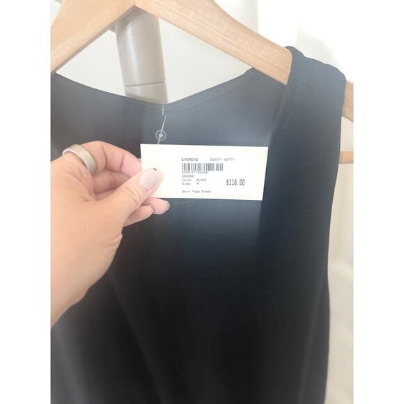 Sweaty Betty Gaia Yoga Dress Black‎ Size Medium - Picture 3 of 13